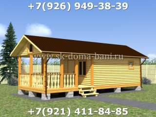 Проект БС-13 4х10 м баня из сухого бруса