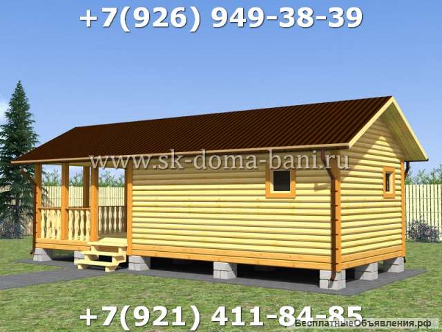 Проект БС-13 4х10 м баня из сухого бруса