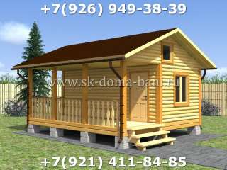 Проект БС-14 5х6 м баня из сухого бруса