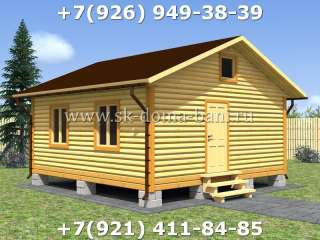 Проект БС-19 6х6 м баня из сухого бруса