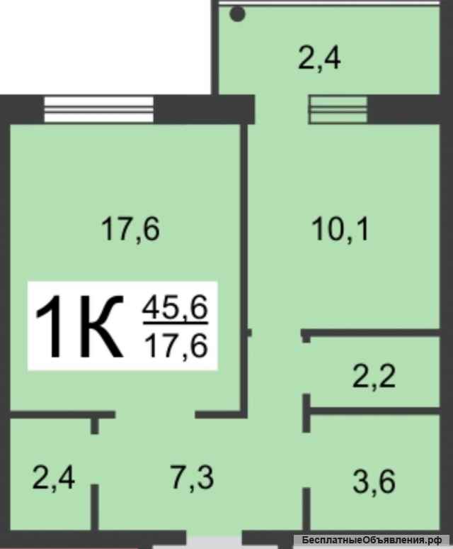 Аренда однокомнатной квартиры Нижний Новгород ш Каширское 4 к 3