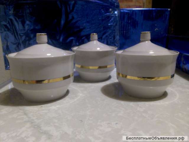 Сахарница Конфетница Сухарница фарфор Дулёво СССР Новая