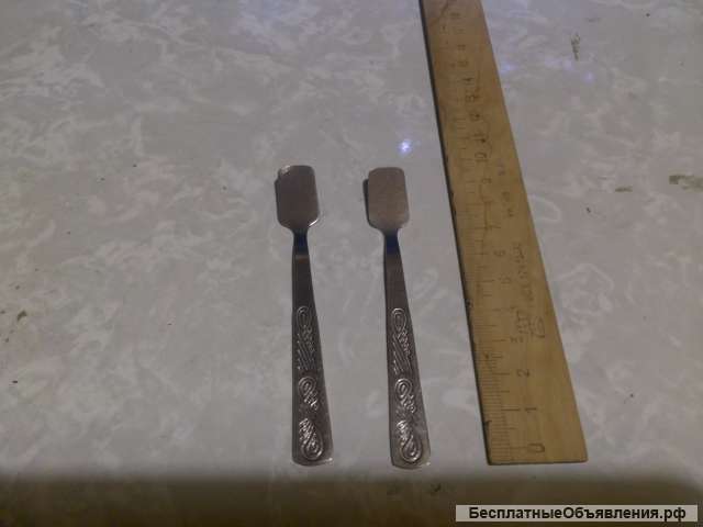 Лопаточки для горчицы 2 шт. нержавейка СССР Новые