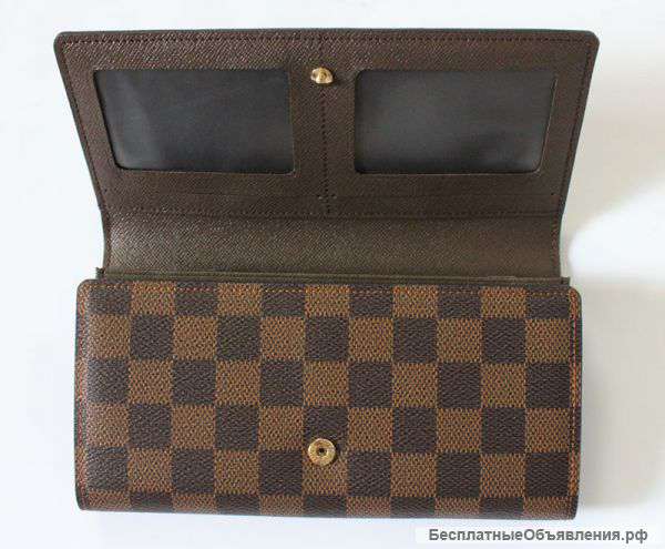Кошелек louis vuitton коричневый