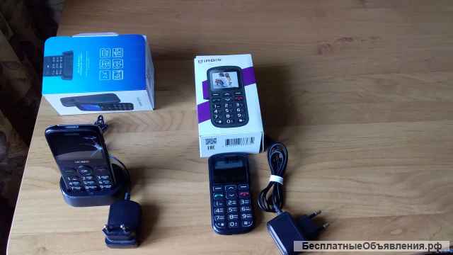 2 мобильных телефона Irbis и alcatel, бу, в хорошем состоянии