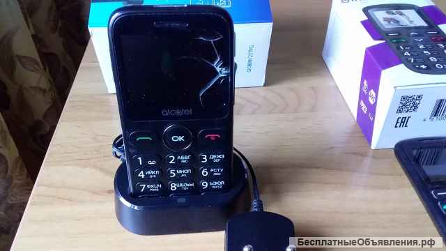 2 мобильных телефона Irbis и alcatel, бу, в хорошем состоянии