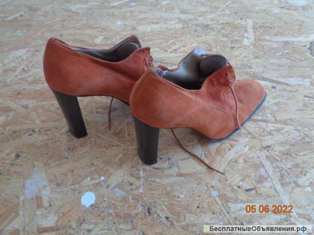 GIANCARLO PAOLI размер 39 замша + кожа