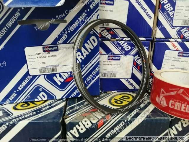 Кольца поршневые 6211-31-2050 для бульдозеров Komatsu D275A-5