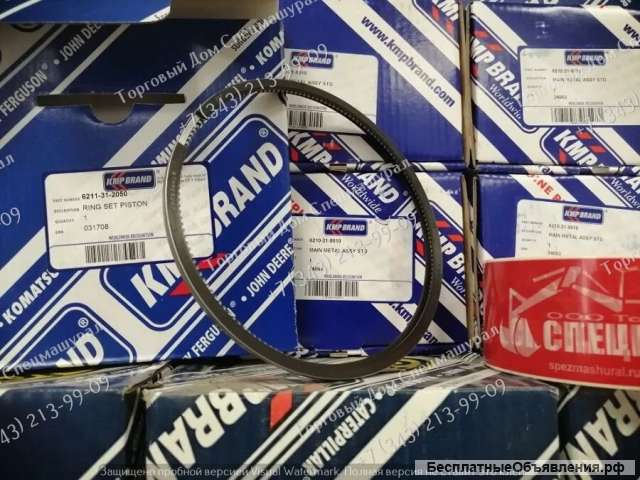 Кольца поршневые 6211-31-2050 для бульдозеров Komatsu D275A-5