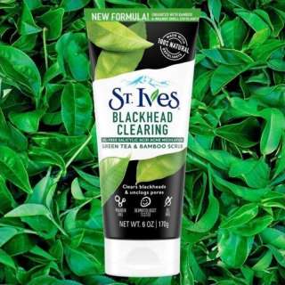 St. Ives Blackhead Clearing Очищающий скраб для лица, зеленый чай, 170 гр
