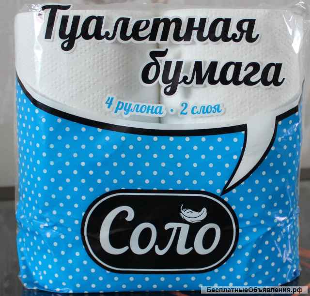 Бумажная продукция санитарно-гигиенического назначения