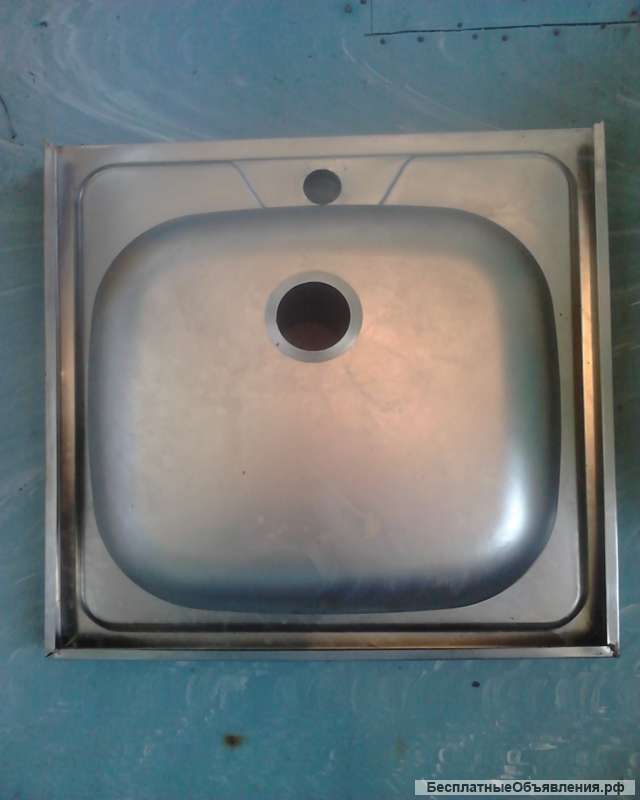 Мойка кухонная, накладная. 50 X50 см