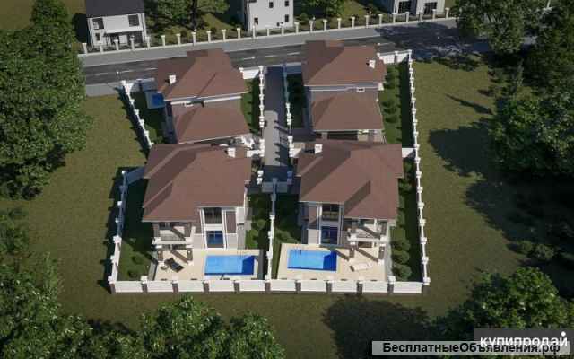 Коттеджи из 4-х домов по 176кв.м.