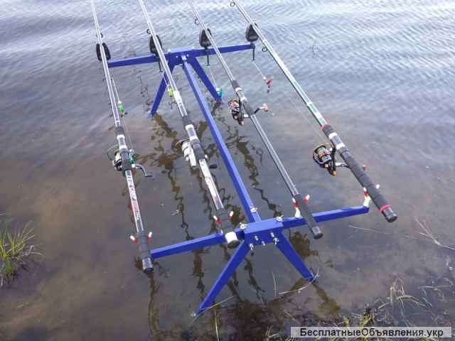 Карповий Род Под 4 вудилища, подарунок рибалці, Rod Pod Україна, відео