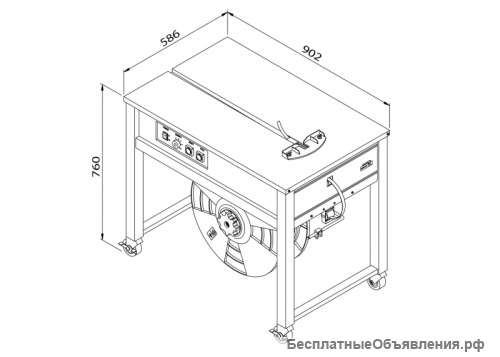 Запчасти для стреппинг машин. Средний прижимной брусок TA 069