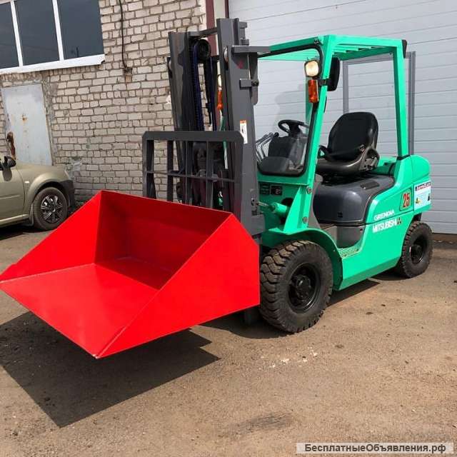Погрузчик вилочный Mitsubishi FD25 (Ковш+вилы)