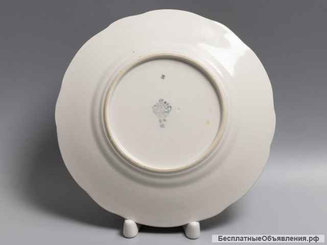 Агитационный фарфор: тарелка «Новгородская стройка». СССР, нач. 1930-х гг.