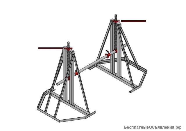 Кабельный домкрат ДК-5В, винтовой домкрат
