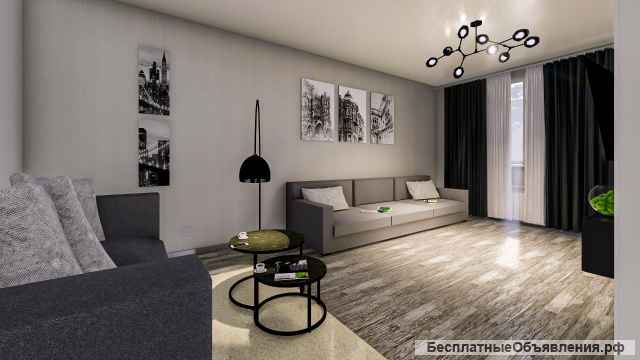 Дизайн интерьеров, чертежи, визуализации, 3D моделирование
