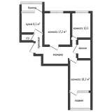 3-комн. кв., 71 м², 2/10 этаж