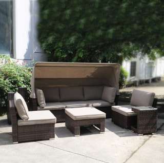 Диван-трансформер ИЗ ИСКУССТВЕННОГО РОТАНГА AFM-320B BROWN