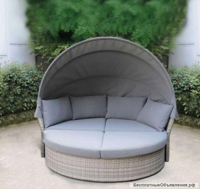 Диван-трансфомрер ИЗ ИСКУССТВЕННОГО РОТАНГА AFM-325G GREY