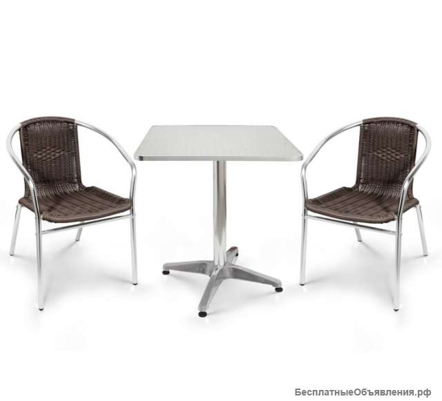 Комплект мебели LFT-3099B/T3125-60X60 BROWN (2+1)