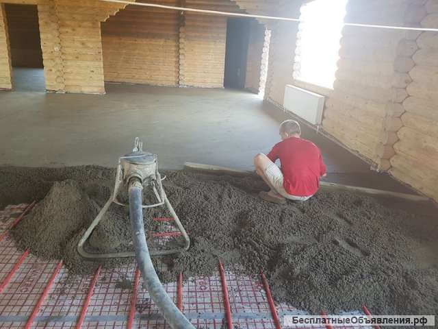 Полусухая стяжка пола за 1день.Выезд в день звонка