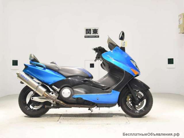 Макси скутер Yamaha T-MAX 500 рама SJ02J модификация спортивный гв 2002 пробег 11 т.км синий