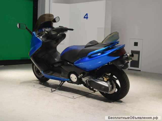 Макси скутер Yamaha T-MAX 500 рама SJ02J модификация спортивный гв 2002 пробег 11 т.км синий