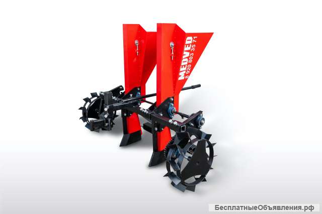 Сажалка чеснока двухрядная для мотоблока