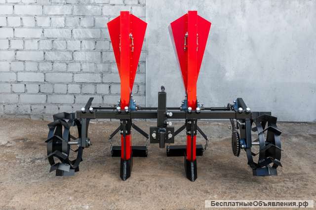 Сажалка чеснока двухрядная для мотоблока