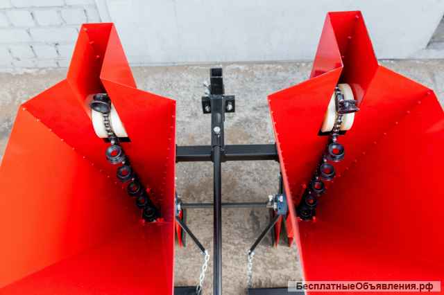 Сажалка чеснока двухрядная для мотоблока