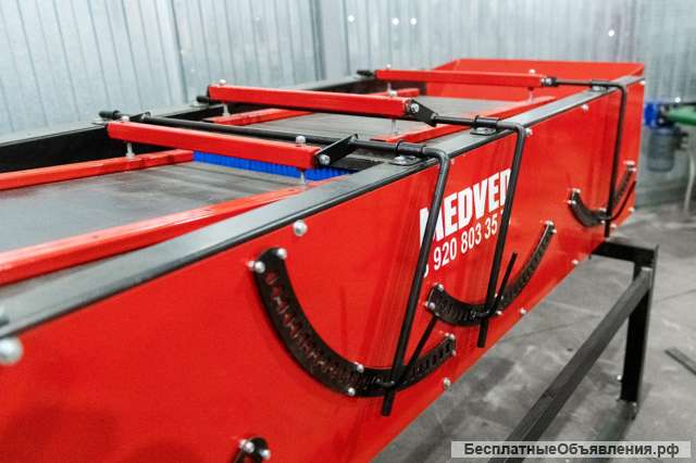 Щеточный стол для очистки чеснока Ш-2500