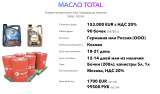 Масло автомобильное TOTAL оптом