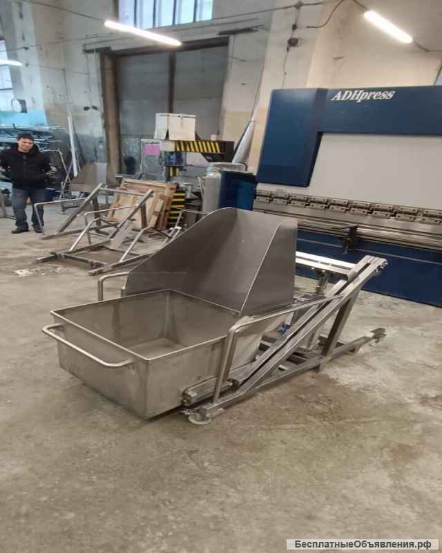 Подъёмник опрокидыватель пневматический-передвижной