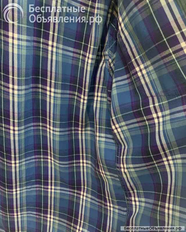 Рубашка сине-зелёная в клетку