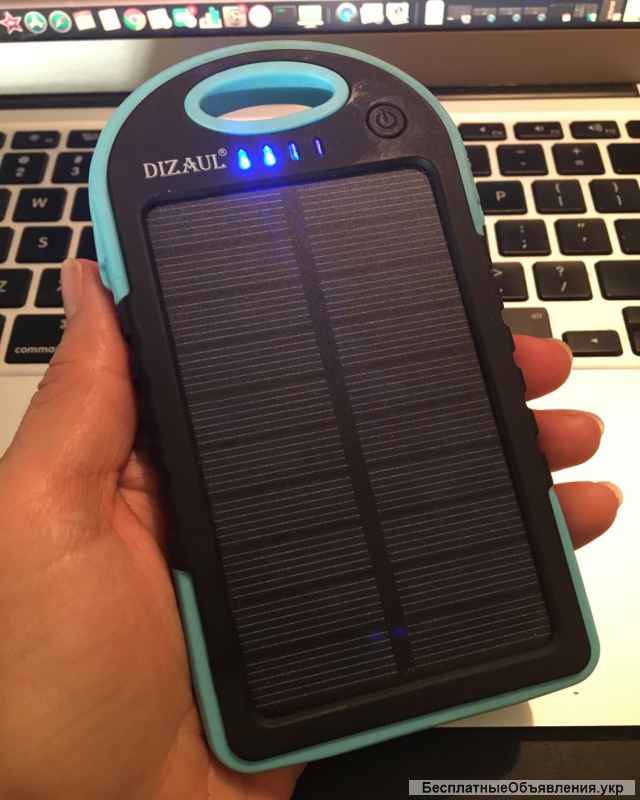 Зарядное устройство на солнечной батарее павербанк 10,000 мА-ч с беспроводной зарядкой