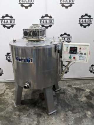 Емкость нержавеющая, объем 0,25 куб.м., рубашка, мешалка, эл нагрев, инв 965