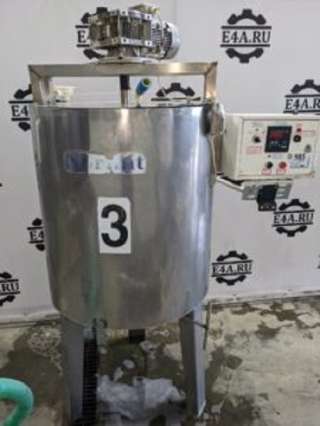 Емкость нержавеющая, объем 0,25 куб.м., рубашка, мешалка, эл. нагрев, инв 985