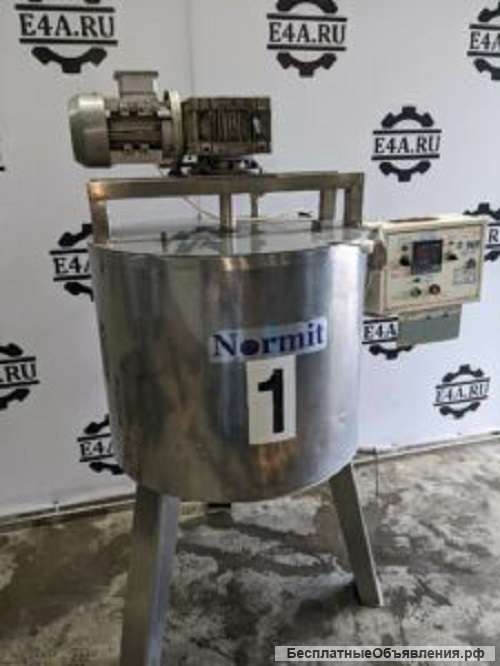 Емкость нержавеющая, объем 0,165 куб.м., рубашка, мешалка, эл. нагрев, инв 969