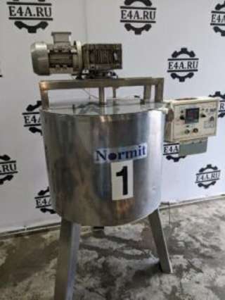 Емкость нержавеющая, объем 0,165 куб.м., рубашка, мешалка, эл. нагрев, инв 969