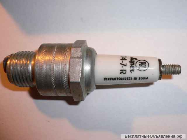Свеча зажигания новая для мотоцикла "Ява" PAL-14-7 (ЧССР)