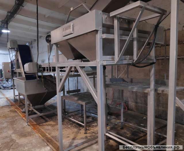 Линия по очистке и вакуумации овощей. (Бельгия) Б/У