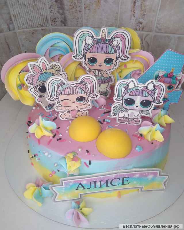 Торты на заказ 100% натуральные