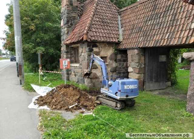 Аренда минитрактора, мини экскаватора