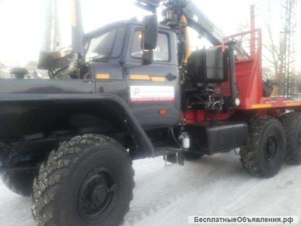 Лесовоз на шасси Урал 55571-1151-70, 2016 г.в. с манипулятором Омтл-70.02