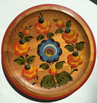 Советский винтаж: тарелка деревянная декоративная