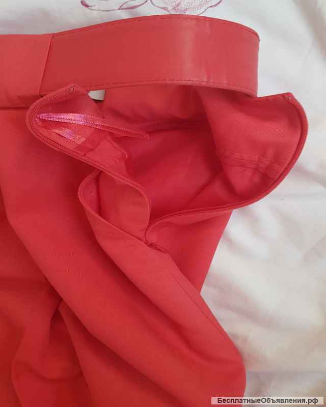 Длинная юбка кораллового цвета (Турция)