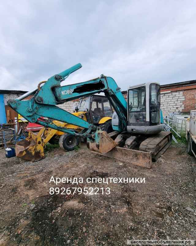 Аренда, услуги, экскаватора, трактора, экскаватора-погрузчика, крана, манипулятора, самосвала